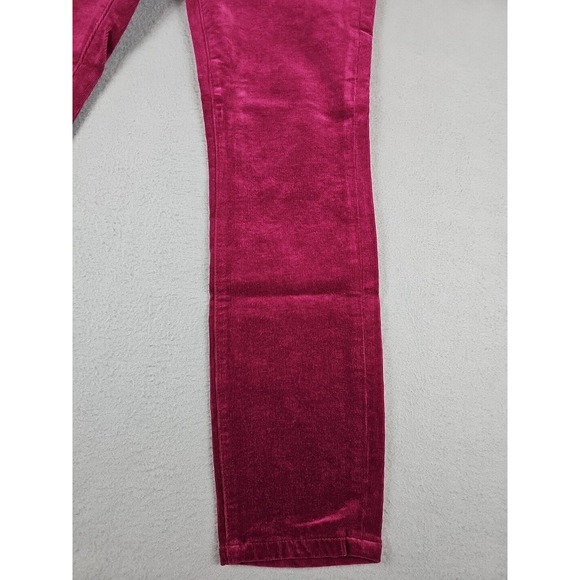 Pilcro Antrhopologie Size 28 High Rise Skinny Corduroy Pants Burgundy - Picture 6 of 12